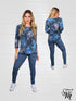 Elegant 3/4-Sleeve Color Shirt - T311